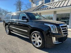 Salvage cars for sale at North Billerica, MA auction: 2018 Cadillac Escalade ESV Luxury