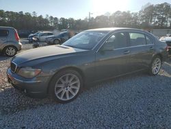 Salvage cars for sale at Ellenwood, GA auction: 2006 BMW 750 LI