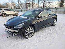 Salvage cars for sale at Central Square, NY auction: 2018 Tesla Model 3