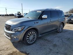 Salvage cars for sale at Oklahoma City, OK auction: 2017 Infiniti QX80 Base