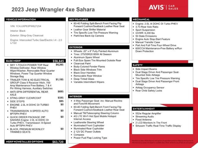 2023 Jeep Wrangler Sahara 4XE