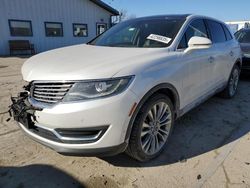 Salvage cars for sale at Pekin, IL auction: 2016 Lincoln MKX Reserve