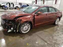 Salvage cars for sale at Avon, MN auction: 2016 Ford Fusion SE