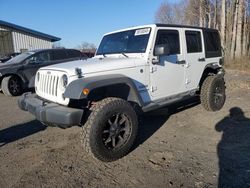 Salvage cars for sale at East Granby, CT auction: 2017 Jeep Wrangler Unlimited Sport