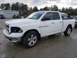 Salvage cars for sale at Mendon, MA auction: 2012 Dodge RAM 1500 SLT