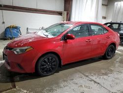 Salvage cars for sale at Leroy, NY auction: 2015 Toyota Corolla L