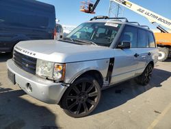 Salvage cars for sale from Copart Hayward, CA: 2005 Land Rover Range Rover HSE