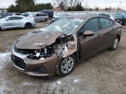 Salvage cars for sale from Copart Finksburg, MD: 2019 Chevrolet Cruze LS