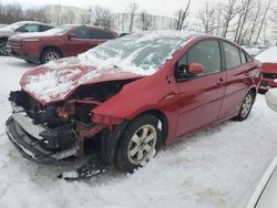 Salvage cars for sale from Copart Central Square, NY: 2017 Toyota Prius