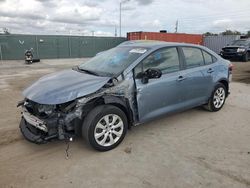 Salvage cars for sale at Homestead, FL auction: 2021 Toyota Corolla LE