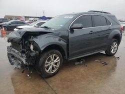 Salvage cars for sale at Grand Prairie, TX auction: 2017 Chevrolet Equinox LT