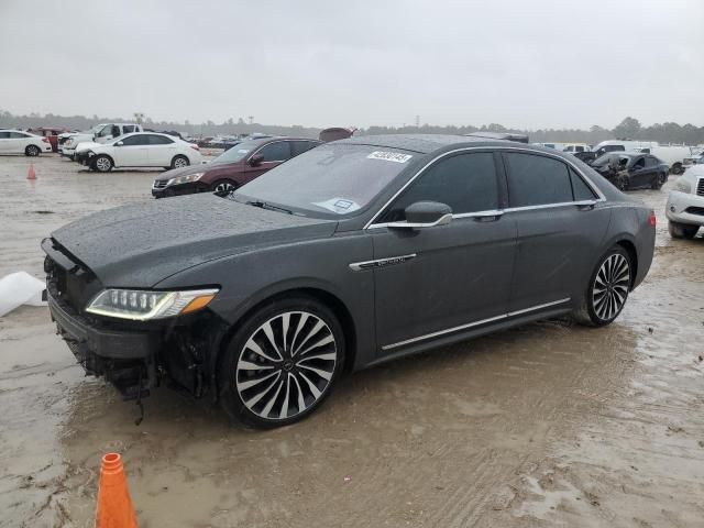 2018 Lincoln Continental Black Label