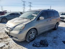 Salvage cars for sale at Elgin, IL auction: 2005 Honda Odyssey EX