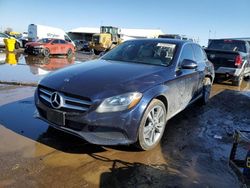 Salvage cars for sale at Brighton, CO auction: 2018 Mercedes-Benz C 300 4matic