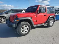 Jeep Wrangler Sport salvage cars for sale: 2020 Jeep Wrangler Sport