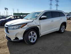 Salvage cars for sale at Elgin, IL auction: 2014 Toyota Highlander Limited