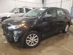 Salvage cars for sale at Franklin, WI auction: 2018 Chevrolet Equinox LS