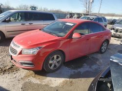 Salvage cars for sale from Copart Kansas City, KS: 2015 Chevrolet Cruze LT