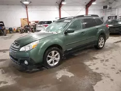 Salvage cars for sale at Center Rutland, VT auction: 2013 Subaru Outback 2.5I Premium