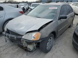 Honda salvage cars for sale: 2002 Honda Civic LX