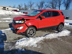 Salvage cars for sale from Copart Bridgeton, MO: 2019 Ford Ecosport Titanium