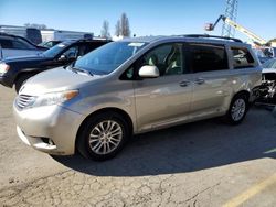 Salvage cars for sale at Hayward, CA auction: 2015 Toyota Sienna XLE