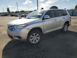 Salvage cars for sale at Miami, FL auction: 2013 Toyota Highlander Base