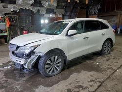 Salvage cars for sale at Albany, NY auction: 2015 Acura MDX Technology