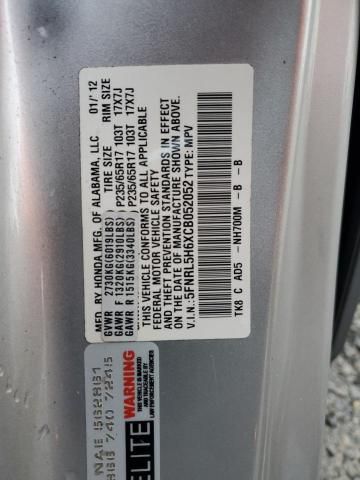 2012 Honda Odyssey EXL