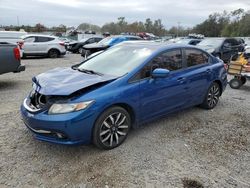 Salvage cars for sale at Riverview, FL auction: 2015 Honda Civic EXL