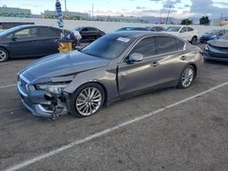 Salvage cars for sale from Copart Cleveland: 2021 Infiniti Q50 Luxe