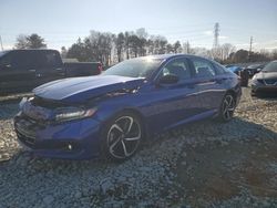 Salvage cars for sale at Mebane, NC auction: 2021 Honda Accord Sport SE