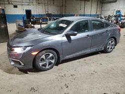 Salvage cars for sale from Copart Woodhaven, MI: 2020 Honda Civic LX