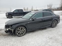 Salvage cars for sale at Montreal Est, QC auction: 2018 Audi A4 Premium Plus