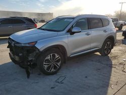 Salvage cars for sale at auction: 2019 Hyundai Santa FE Limited