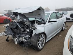 Salvage cars for sale at Brighton, CO auction: 2017 Audi A6 Premium Plus