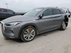 Salvage cars for sale from Copart Wilmer, TX: 2020 Infiniti QX50 Pure