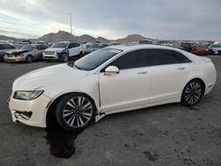 Salvage cars for sale at North Las Vegas, NV auction: 2017 Lincoln MKZ Hybrid Reserve