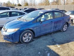 Honda Civic lx salvage cars for sale: 2013 Honda Civic LX