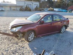 Salvage cars for sale at Mendon, MA auction: 2013 Subaru Legacy 2.5I Premium