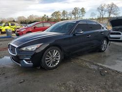 Salvage cars for sale at Byron, GA auction: 2021 Infiniti Q50 Luxe