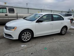 Salvage cars for sale at Dyer, IN auction: 2015 Volkswagen Jetta SE