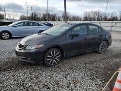 Salvage cars for sale at Columbus, OH auction: 2015 Honda Civic EXL