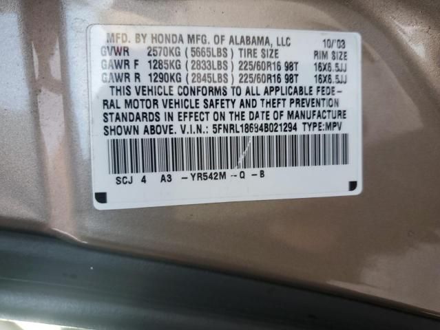 2004 Honda Odyssey EX