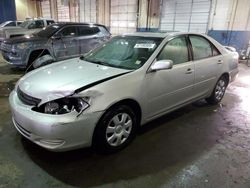 Salvage cars for sale at Woodhaven, MI auction: 2003 Toyota Camry LE