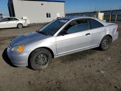 Honda Civic salvage cars for sale: 2002 Honda Civic DX