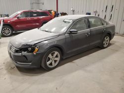 Salvage cars for sale at Appleton, WI auction: 2015 Volkswagen Passat SE