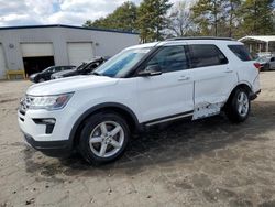 Ford Explorer salvage cars for sale: 2018 Ford Explorer XLT