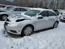 Salvage cars for sale at North Billerica, MA auction: 2011 Chevrolet Cruze LS