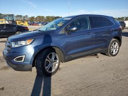 Salvage cars for sale at Dunn, NC auction: 2018 Ford Edge Titanium